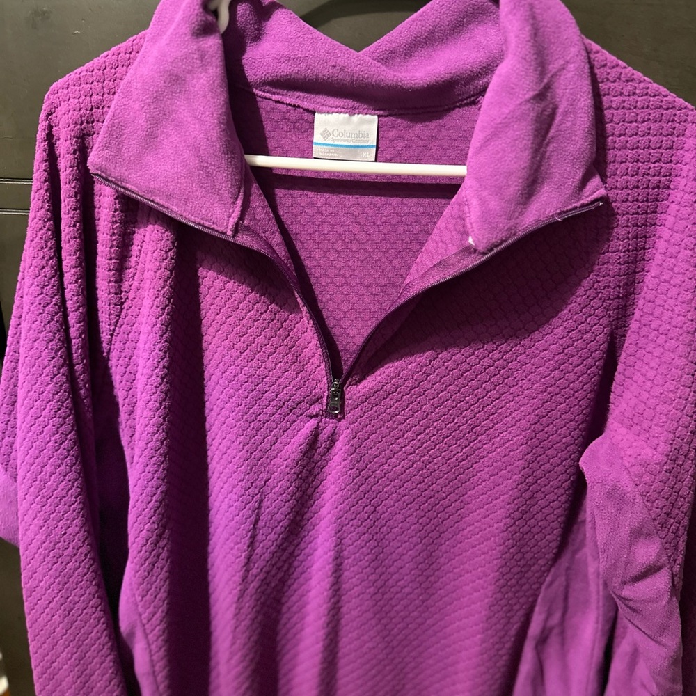 Columbia Violet Textured Pullover